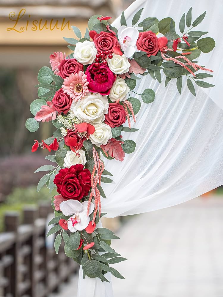 SeaRoomlynn♢flower lace オールインワン Amazon.com: Lisuun Wedding Arch Flowers, Artificial Flowers